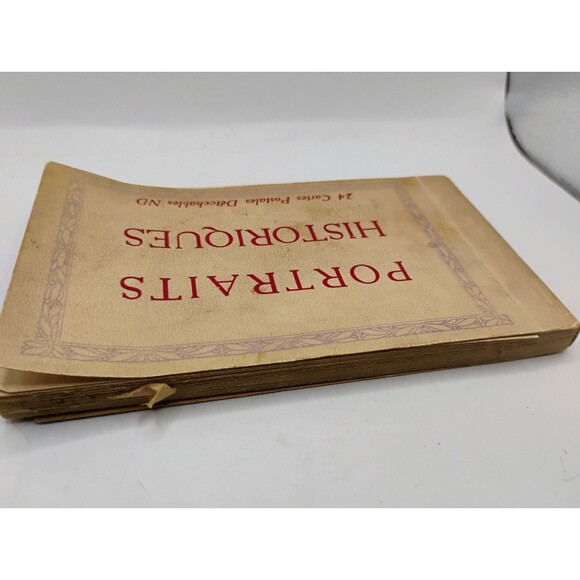 24 Antique "Portraits Historiques" 24 Cartes Postales Detachable ND Traceable - Picture 10 of 13